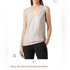 EUC Gold textured v-neck top